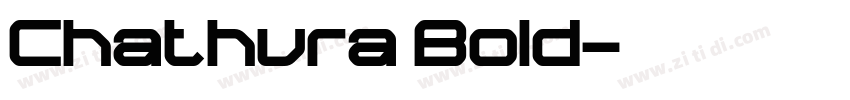 Chathura Bold字体转换